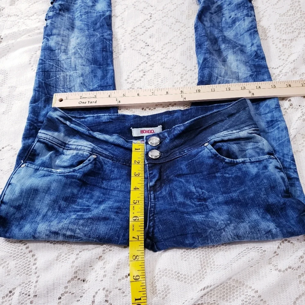 💙BONGO💙 tie-dye skinny Jeans w/cutout 🤍Size 3 *Y2K